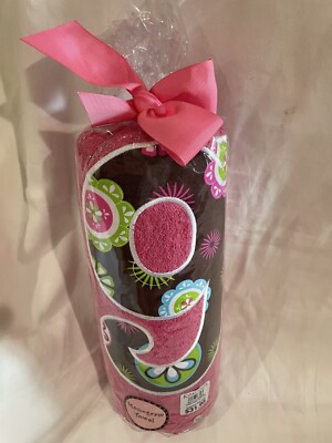 Monogrammed Towel, Hot Pink, Letter ''G'', NWT, Kirklands Brand