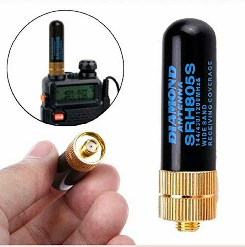SRH805S SMA-F żeńska dwupasmowa antena Baofeng GT-3 UV-5R BF-888s radio - Zdjęcie 2 z 4