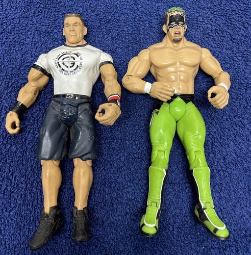 Jakks Pacific Vintage 2003 WWE John Cena und Hurricane Actionfiguren
