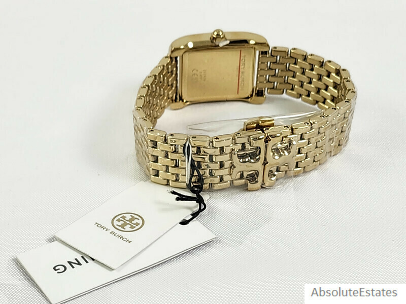 NEW Tory Burch Gold Eleanor Watch Blush Pink Mother of Pearl  display picture 2