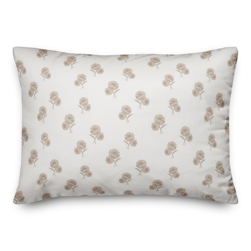 Creative Products Delicate Floral White 20 x 14 Spun Poly Pillow - Picture 2 of 3