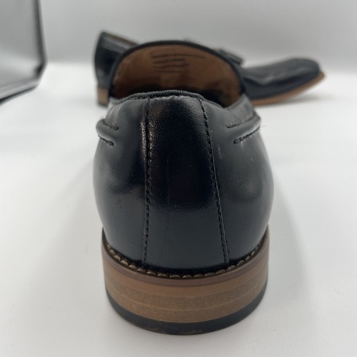 STACY ADAMS einfache Zehe Quaste Slipper schwarz Lack Herren Größe 10,5 M 25232-001 - Bild 6 von 16