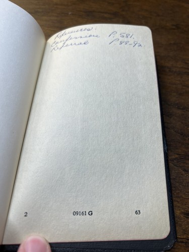 Oxford 1959 Canada Book of Common Prayer BCP Hymn Leather 09161 G Small Pica - Foto 21 di 21