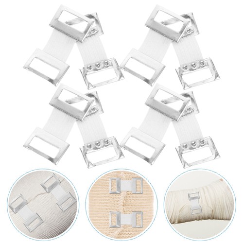 50 Pcs Aluminum Buckle Rubber Bandage Fixing Clamp Fastener Clips - Picture 9 of 12