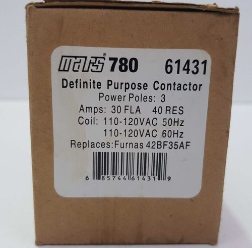 MARS 61431 3-POLE DEFINITE PURPOSE CONTACTOR - Picture 9 of 9