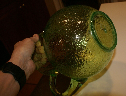 Vintage MCM Green ACRYLIC PITCHER 8 1/4"H X 5.5" D - Bild 4 von 4