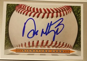 Don Mattingly Autografiada Yankees Dodgers Auto Tarjeta De Firmas