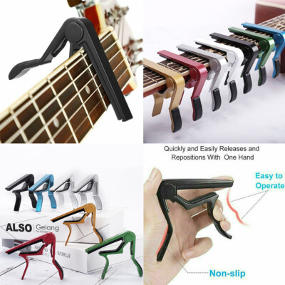 US 1 Pack Guitar Capo Aluminium Alloy Clamp Ukulele Tuning Accessories Tools