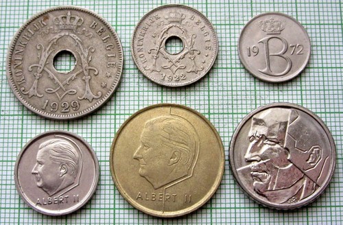 LOT 6 pcs BELGIUM 1922 - 1998 VARIOUS COINS, see pics - Picture 4 of 6