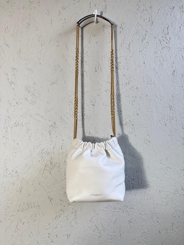 Donna Karan NY Rosedale leather chain small crossbody bag -White (Defective) - Picture 9 of 19