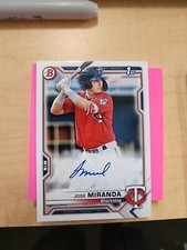 2021 Bowman Jose Miranda 1st Bowman Auto RC Twins {ZA}