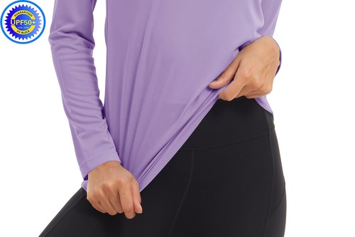 UPF50+ Women's UV Shirts Rash Guard Long Sleeve Outdoor Skin Protection T-Shirts - Picture 72 of 199