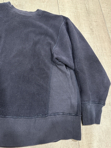 Vintage 80s Champion Mens Reverse Weave Warm Up Sweat Shirt Blue Size Large - Picture 9 of 14