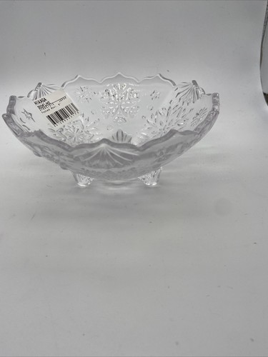Mikasa Snowflake Footed Bowl 5" Japan New in Original Box - Picture 7 of 7