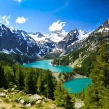 AI Art Mountain Digital Image Wallpaper