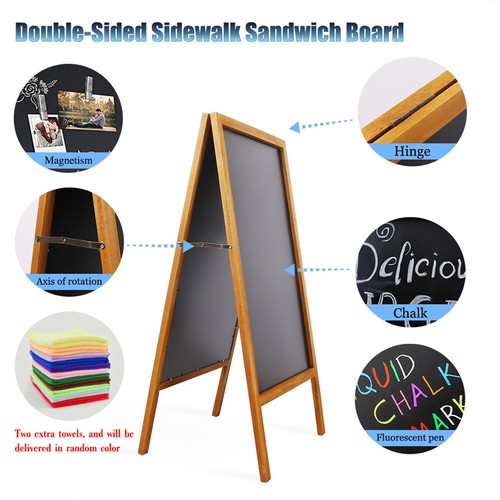 Extra Large Magnetic A-Frame Chalkboard Menu Board Sidewalk Sandwich Board Sign - Picture 17 of 41