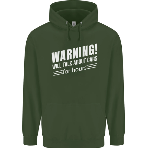 Warning Will Talk About Cars Funny Childrens Kids Hoodie - Picture 10 of 84