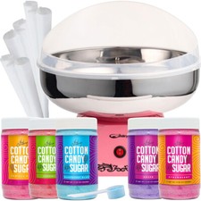 Cotton Candy Machine with Stainless Steel Bowl 2.0 and Floss Bundle- Use to Flos