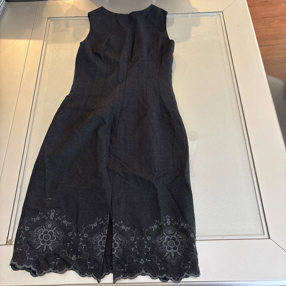 Vestido negro sin mangas con cuello redondo para mujer Shoshanna talla 4 ¡ENVÍO GRATUITO! Foto 2 de 4