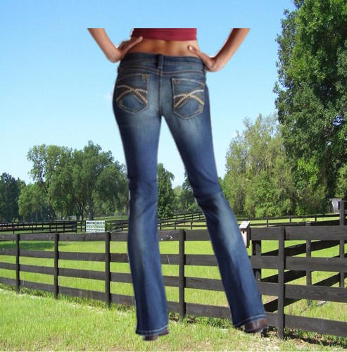 Ariat Jeans Damen, Boot Cut, Ruby caliente Ariat, Modejeans, Western - Bild 1 von 3