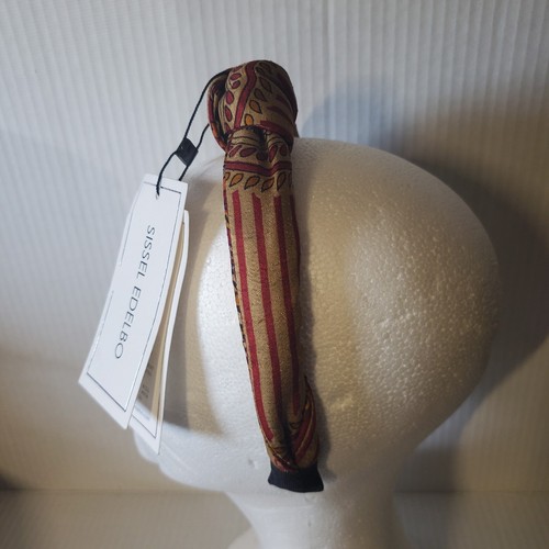 Anthropologie Sissel Edelbo Knotted Recycled SariFabric Hairband Hair Accessory - Picture 2 of 7