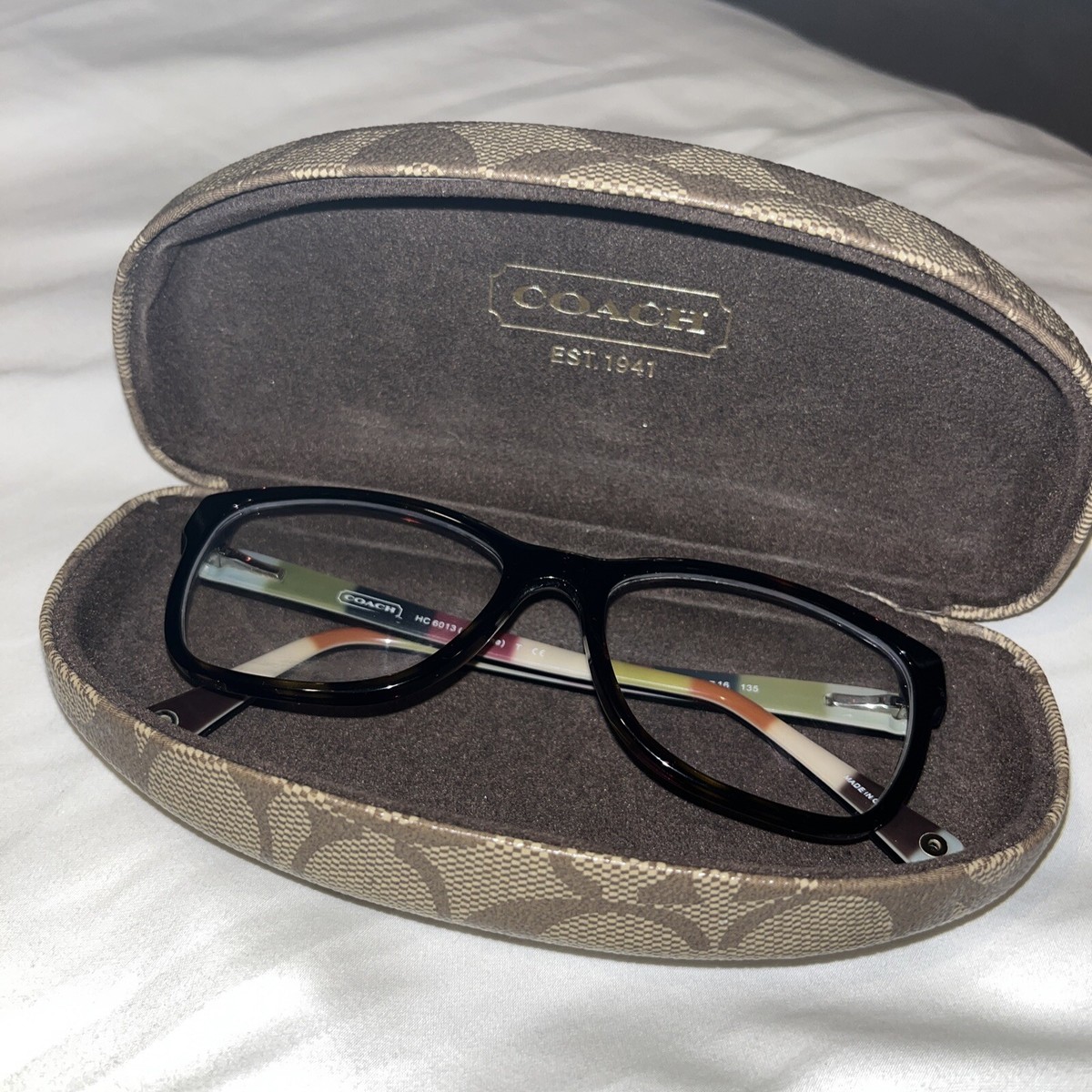 COACH HC 6013 Julayne 5001 Brown Tortoise 52-16-135 RX  display picture 2