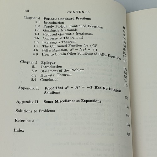 Continued Fractions By C.D. Olds New Mathmatical Library Number 9 First Print HC - Picture 12 of 22