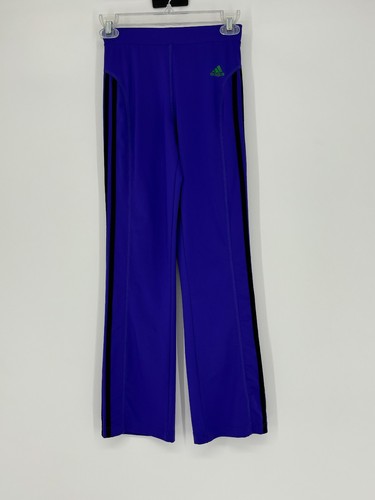 Adidas Girls Purple Black Activewear Pants Sweatpants Youth Size Medium 10/12 - Picture 3 of 9