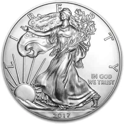 1 Troy Oz 999 Fine Silver 2017 American Eagle Walking Liberty Bullion Coin