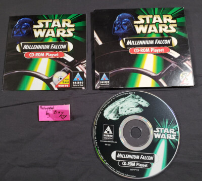 Star Wars Millennium Falcon CD ROM Playset PC Windows StarWars game toy bundle