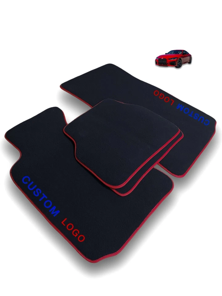 For Bmw 4 Series F33 Cabrio Carpet Floor Mats / F83 M4 2014-2015-2016-2017-2019 - Image 3 of 4