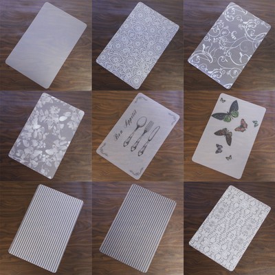 Tischset Transparent Platzdeckchen Tischmatte Tisch abwaschbar 28,1x43,5cm Rio
