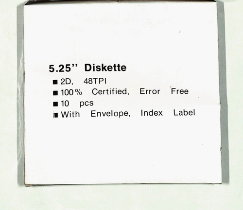 GENERIQUE MINI FLOPPY DISK MINIDISKETTE DISQUE SOUPLE 48 TPI DOUBLE FACE - 第 1/3 張圖片