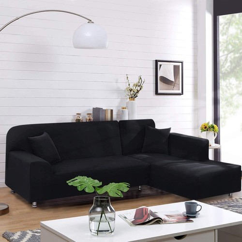 1/2/3/4 Seater Stretch Sofa Cover L Shape Corner Couch Slipcovers - Picture 45 of 85