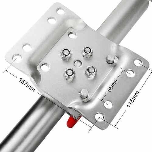 Swing Up 6" Solid Rubber Jockey Wheel 453KG 1000LB Caravan Boat Trailer U BOLT . - Picture 5 of 10