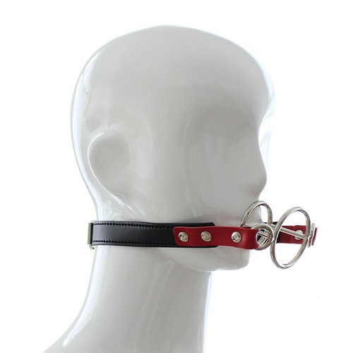 Binding Harness Double Rings Adjustable Strap Open Mouth Gags Oral Adults Game - Bild 25 von 31