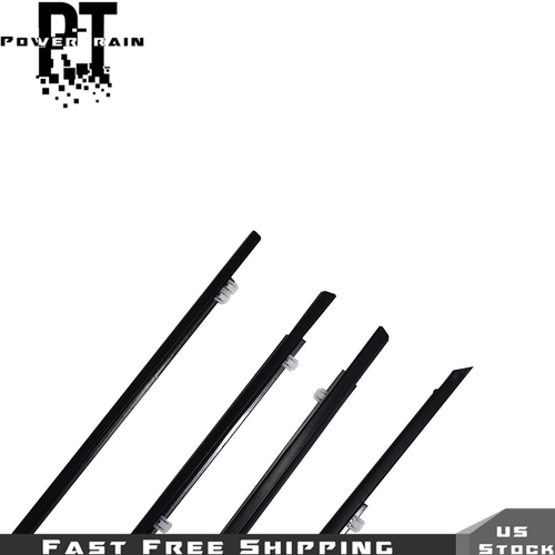 For Accord 2008-2012 Window Molding WeatherStrip 4PC Sweep Seal Belt Chrome - Picture 10 of 14