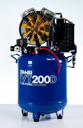 Bambi VT200D Compressor - Ultra Low Noise - Oil Free - Picture 1 of 10