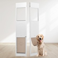 NEW Dog Door for Sliding Glass Door,75 7/8"-80 11/16"Adjustable Height Doggy Doo