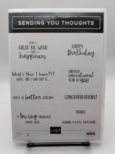 Stampin  Up Sending You Thoughts Stamp Set 152297   Never Used   Set of 9