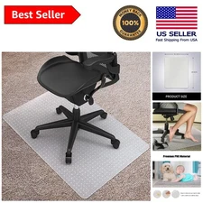 36'' x 48'' Transparent Desk Chair Mat for Carpet - Elegant Floor Protection