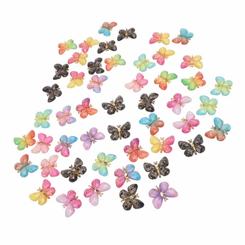 50pcs Pendant Mixed Color Acrylic Embellishments For Ear DM5 - Photo 7 sur 12