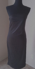 UNBRANDED WOMENS BLACK SPANDEX DRESS WITH SPAGHETTI STRAPS SIZE M BN258