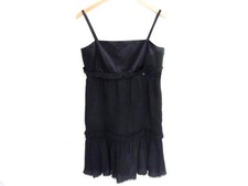 CHANEL 09P P34925W04272 Nylon Sleeveless Dress Size 42 Clothes Womens Black FK3