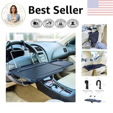Compact Car Steering Wheel  Back Seat Tray - Adjustable for Comfort  Stability