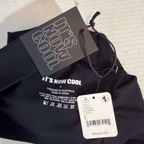 It’s Now Cool Free People NWT $90 Small Black The Contour Crop Top Surf Beach - Photo 4/4