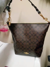 Coach Signature Canvas Mini Abbey Duffle Bag NEW WITHOUT TAGS.