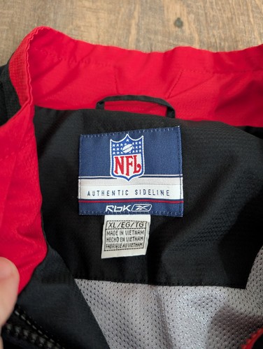Reebok Authentic Sideline Atlanta Falcons NFL Black/Red Jacket Size XL - Picture 3 of 6