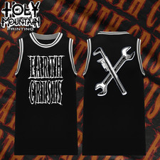Earth Crisis Band Wrenches Graphic Black and White Basketball Jersey 2F023 FREE