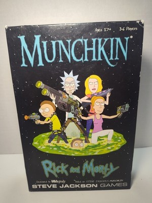 Munchkin Rick and Morty Card Game Complete Steve Jackson 1 Card Marked 100% Comp